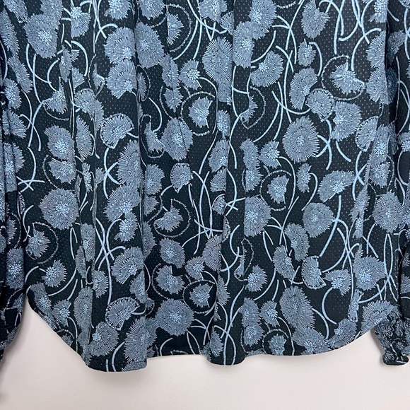 Anthropologie Maeve Collette Floral Motif Balloon Sleeve Peasant Blouse - Picture 9 of 16